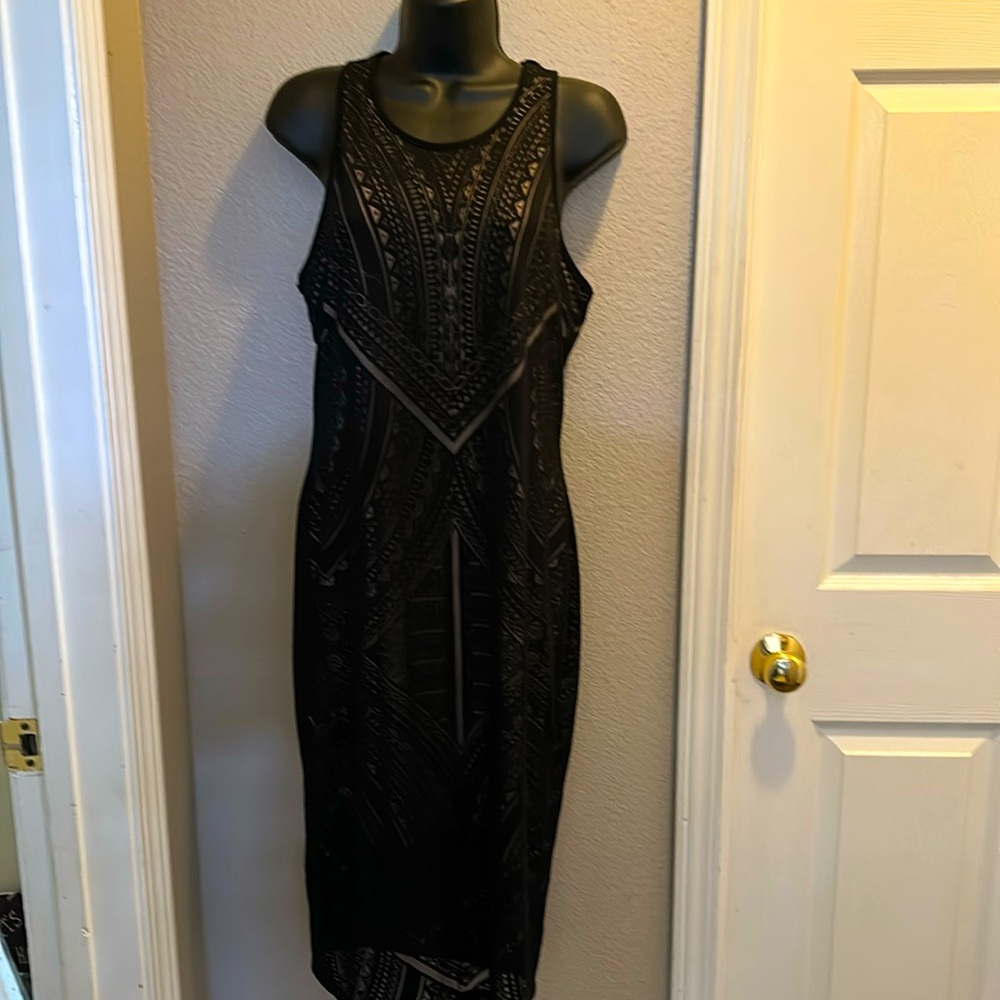 Sleeveless Black Evening Dress